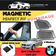 BMW 3 Series E90 2005-2011 6Pcs Window Magnetic Sun Shade