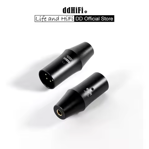 DD ddHiFi XLR44B(2022) XLR 4pin to 4.4mm Balanced Adapter, Adapt XLR Traditional Desktop Devices to 