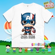 CAPTAIN AMERICA KIDS T-SHIRT CAPTAIN AMERICA MARVEL AVANGERS FREE NAME
