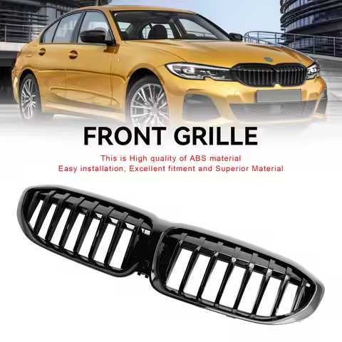 Black Kidney Grille Grill 51138072085 Fit BMW 3 Series G20 2019-2022