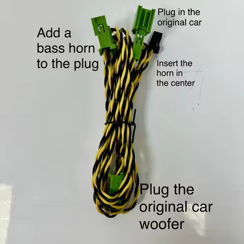 Applicable for the high and low audio connection cables for the front driver seat of the Mercedes-Be