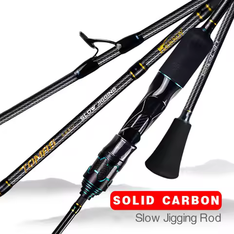 Mavllos Tomas Slow Jigging Rod,Tuna Trout Spinning Fishing Rod Lure 30-200g/80-350g Carbon Solid Tip