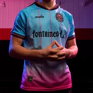 Fontaines D.C Football Jersey High quality Material L size Comfortable Fit for Football Fans