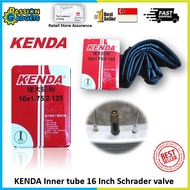 KENDA inner tube 16 inch x1.75/2.125  schrader valve foldable bicycle pikes 3sixty