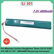 SJ-301 SJ210 7.2V 4000mAh For Mitutoyo Surface Roughness Tester SJ210 SJ201 410 400 SJ-301 12BAA688 