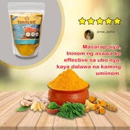 Milagrosa Turmeric Tea with Malunggay &amp; Ginger 250grams powder contains piperine or black pepper for better absorption rate - All natural &amp; organics - No preservatives - Brown sugar as sweetener - Not too sweet - Not too spicy - Smooth taste - Authentic