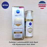 NIVEA® Cellular Luminous630 Anti-Spot +2X Hyaluronik Asit 30ml นีเวีย ลูมินัส630 สปอตเซรั่ม