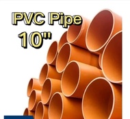 PVC Pipe 10" Orange sold per 50cm 100cm 150cm Good Quality