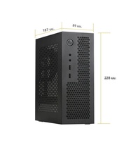 Rgeek A09 Mini ITX เดสก์ท็อป HTPC คอมพิวเตอร์สําหรับเมนบอร์ด ITX ขนาดเล็ก 1U/Flex Gaming PC กรณีแชสซ