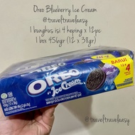 Oreo Blueberry Ice Cream travel traveleasy 1 pack contains 4 pieces x 12pcs 1 box 456gr (12 x 38gr)