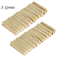 50Pcs Tongs Disposable Cooking Utensils Mini Bamboo Tongs Natural Toast Tongs for Cooking