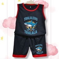 TALALERO BOYS AND GIRLS SINGLET SET 1-10 YEARS ANOMALI baju budak lelaki set baju singlet budak lela