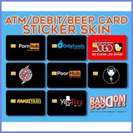 ✓ ⏺️ PornHub FakeTaxi ATM CARD STICKER SKIN