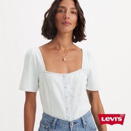 Levis 女款 方低領短袖襯衫 / 季節限定 人氣新品