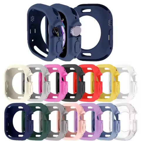 Cover for Apple Watch Ultra3 2 49mm Case All-Round Shockproof TPU Protective Silicone Bumper Scratch
