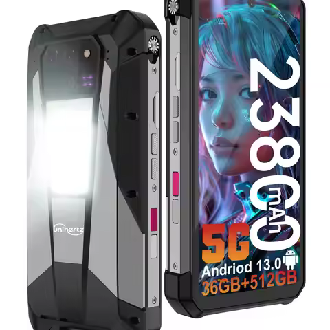 Unihertz Tank 3 Pro 8849 Rugged 5G Phone with 100 Lumens Projector Android 14 32GB 512GB 23800mAh Wa