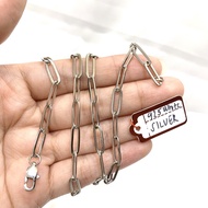 Mikanas Gift 925 Silver Italy Paper Clip Necklace Silver Original Italy 925 Legit Silver Jewelry 925