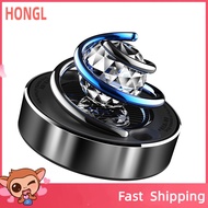 honglai8 Solar Rotating Car Freshener Creative Aromatherapy Diffuser with Crystal Ball Interior Deco