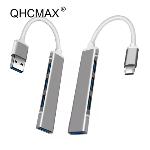 Type C USB HUB 3.0 Multi Splitter Adapter Expander 5 Gbps High Speed OTG USB Hub 4 Port for PC Macbo
