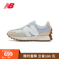 NEW BALANCE NB官方女鞋327系列WS327PAB百搭休闲鞋运动鞋 淡紫/浅薄荷绿/米色 WS327PAB 37.5(脚长24cm)