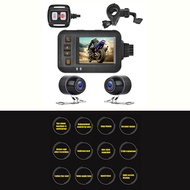 2 inch Motorcycle Camera HD 1080P Waterproof DVR Dash Cam Driving Video Recorder Dual Camera DVR System night Parking Monitor