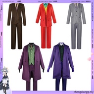 Gotham Joker Cosplay Suit Batman Dark Knight Heath Ledger Dress Suit 1121t
