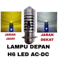 H6 Laser Plus LED Headlight Senja biru H6 P15D White Yellow Light