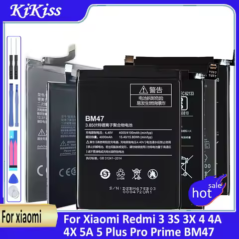 Battery For Xiaomi Redmi 3 3S 3X 4 4A 4X 5A 5 Plus Pro Prime BM47 BM4A BN30 BN34 BN35 BN40 BN42 BN44