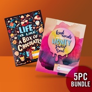 Inspirational A5 Notebook Exercise Jotter Book Diary Creative Book with Lines for School Stationery 