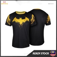BATMAN T-Shirt 7th Series Sport T-shirt Dri-Fit Tee Velosport Tee Baju  Batman Bat Woman Sport Shirt