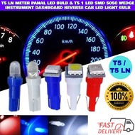 CAR T5 LN METER PANAL LED BULB 1PCS & T5 1 LED SMD 5050 Wedge Instrument Dashboard Reverse Car LED L