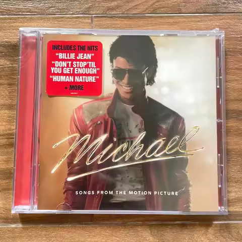 "Michael" Movie Soundtrack Compilation Music CD Pop Icon Portrait Themed Cover Classic Hits Collecti