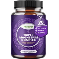 Magnesium Complex Capsules with Taurate, Glycinate & Malate - 90 Count | Triple magnesium blend with