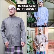 Baju Koko Abi Zidna Haibah Saudi Motif Bordir Terbaru Berkualitas