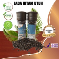 Spice Voyages Bottle Black Pepper-White Pepper-Nutmeg (50gr)/Black Pepper-White Pepper-Bottle Scale 