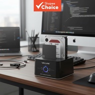 WAVLINK Official Dual Bay HDD Enclosure for 2.5/3.5 inch SSD/HDD with Cloning
