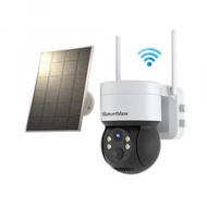 iSmartView - 戶外2K高清100%全無線IP Camera太陽能板充電電池WiFi攝像頭 PTZ星光夜視spot light CCTV Camera