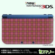 (new Nintendo 3DS 3DS LL 3DS LL ) かわいいGIRLS 18 チェック レッド カバー