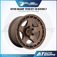 Fuel Offroad Warp - Matte Bronze17x9 ET-12 6x139.7 (1 piece)
