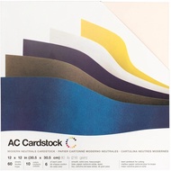 Crafts Smooth Cardstock Pack 12"X12" 60/Pkg - MODERN NEUTRAL