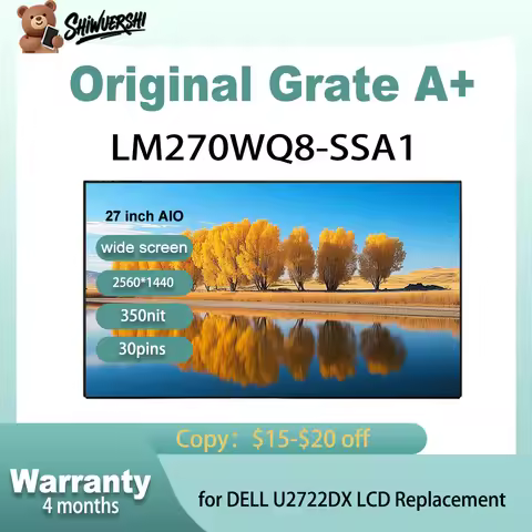Original New A+ LM270WQ8-SSA1 LM270WQ8 SSA1 LM270WQ8 (SS)(A1) 27 inch IPS LCD Screen For Dell U2722D