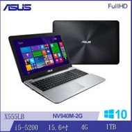 ASUS i5-5200U 1TB NV940 2G WIN10 4G X555LB-0171A5200U 筆電