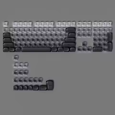 Gradient Polar Day Crystal Keycaps Set Custom DIY Gaming Mechanical Keyboard PBT Key Caps Set for Of