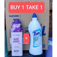 Buy 1 take 1 Sof and Tuff (MMMM ETERNITY FABRIC CONDITIONER + toilet bowl cleaner) 1000ml PC