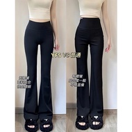 High Texture🎀 Black Black Shark Flared Pants Women Summer 2025 New Style High Waist Slim-fit Slimmer