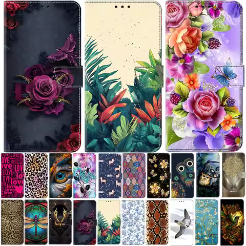 Redmi A5 Paint Leather Case for Xiaomi Redmi A5 4G Redmi A 5 10 10A 10C 8 8A 7 7A 6 6A Capa Stand Co