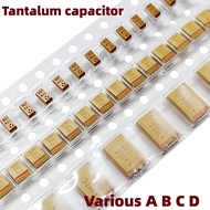 Patch Tantalum Capacitor 1uF 2.2 uF 3.3 uF 4.7 uF 6.8 uF 10u F47uF 100uF 330UF