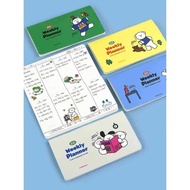 South Korea pinkfoot Cute Cartoon Horizontal Portable Ten Thousand Years Week Plan Schedule This Han