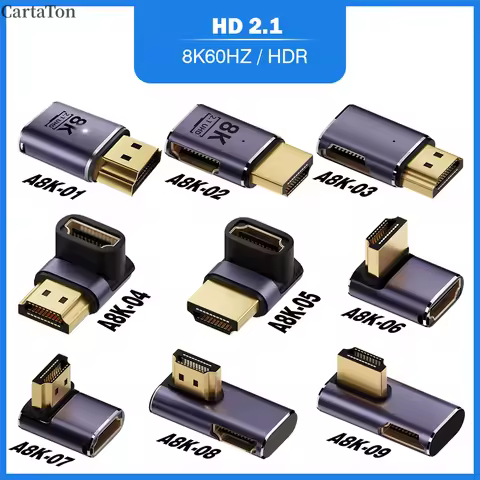HDMI-compatible Cable Adapter mini micro hdmi to HDMI 2.1 Converter 48Gpbs 8K60HZ 4K120HZ for HDTV P