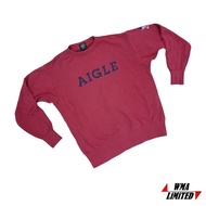 [ USED ] AIGLE - SPELL OUT SWEATSHIRT - MADE IN JAPAN